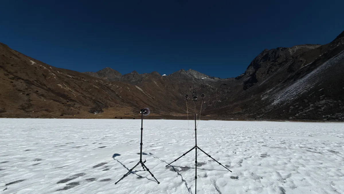 Recording in the mountains